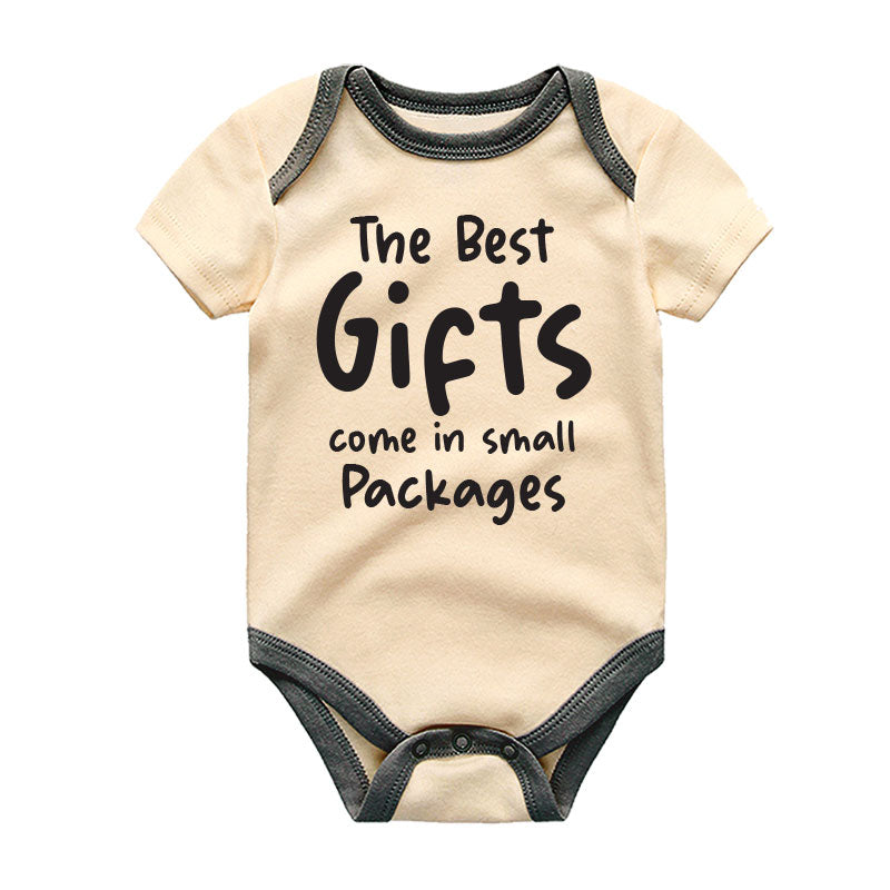 The best gifts come in small packages Cute Adorable Newborn Infant Baby Boy Girl Bodysuit Coming Soon Miracle Baby Clothes Homecoming Outfit Pregnancy Announcement shirt