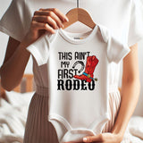 First Rodeo Baby Bodysuit Western Cowboy Toddler Outfit Funny Country Style Infant Clothes Personalized Clothes