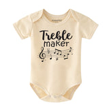 Treble Maker Baby Bodysuit Music Lover Baby Outfit Future Musician Romper Music Themed Baby Outfit Musical Humor Newborn Gift