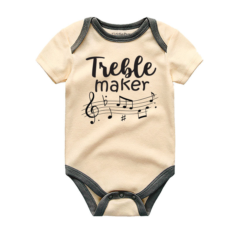 Treble Maker Baby Bodysuit Music Lover Baby Outfit Future Musician Romper Music Themed Baby Outfit Musical Humor Newborn Gift