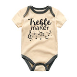 Treble Maker Baby Bodysuit Music Lover Baby Outfit Future Musician Romper Music Themed Baby Outfit Musical Humor Newborn Gift