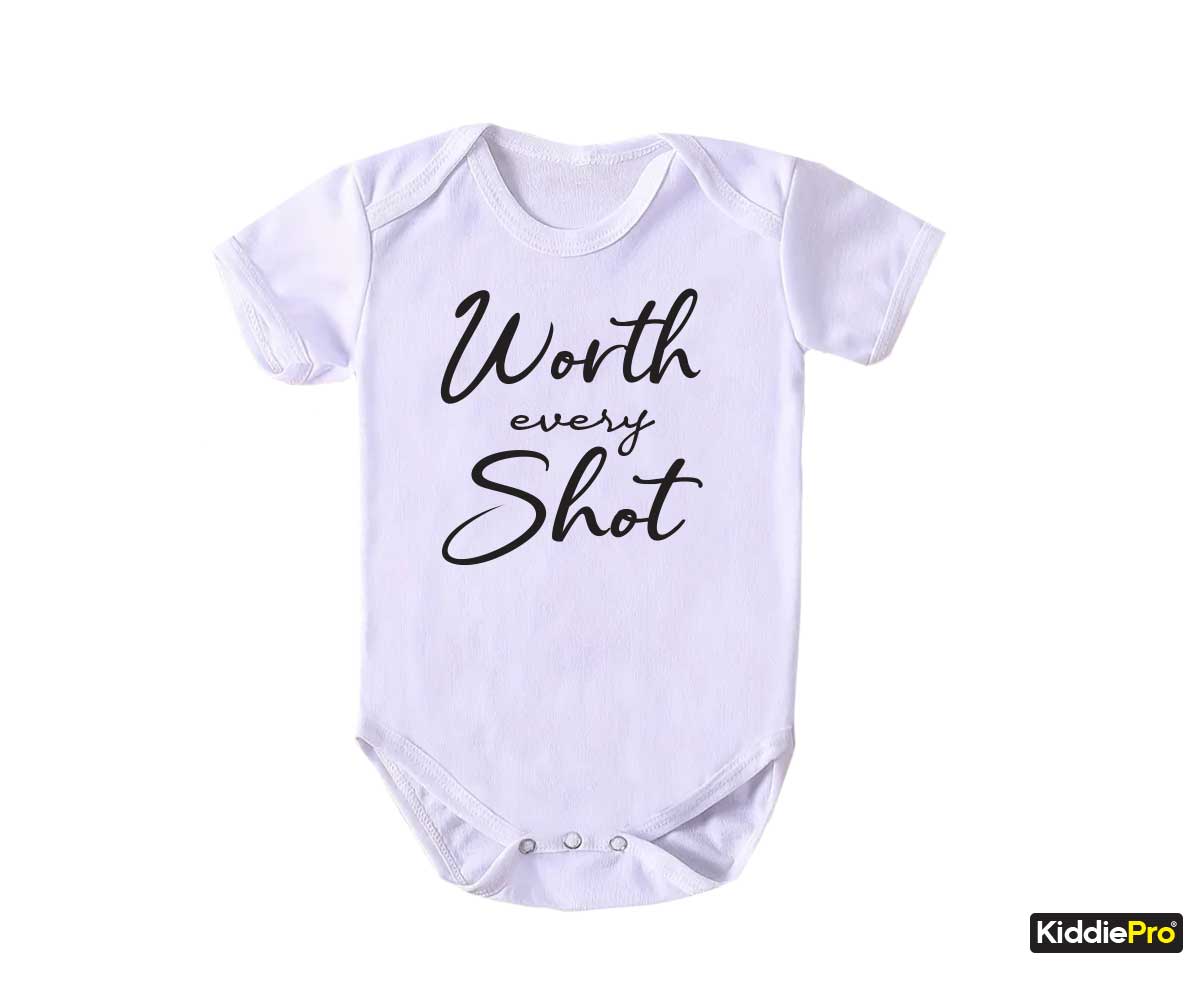 Worth the wait baby bodysuit Newborn baby clothes IVF Baby NICU Baby romper Coming home outfit  (SKU#33)