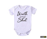 Worth the wait baby bodysuit Newborn baby clothes IVF Baby NICU Baby romper Coming home outfit  (SKU#33)