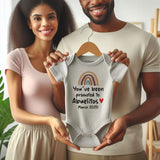You've been promoted to abuelitos grandparents gender neutral baby clothes pregnancy announcement gift custom newborn bodysuit