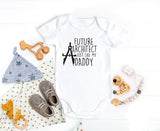 Future builder Architect Just Like My Daddy Baby Bodysuit announcement baby gift